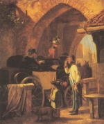 Carl Spitzweg  - Bilder Gemälde - Torwächter