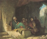 Carl Spitzweg  - Bilder Gemälde - Türken in einem Kaffeehaus