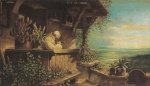 Carl Spitzweg  - Bilder Gemälde - Verdächtiger Rauch