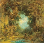 Carl Spitzweg  - Bilder Gemälde - Waldlichtung