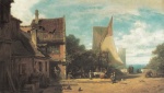 Carl Spitzweg  - Bilder Gemälde - Wirtshaus am See