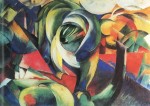 Franz Marc - Bilder Gemälde - Der Mandrill