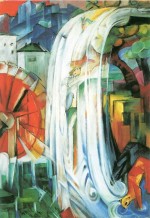 Franz Marc  - Bilder Gemälde - Die verzauberte Mühle