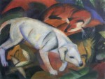 Franz Marc  - Bilder Gemälde - Drei Tiere
