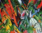 Franz Marc  - Bilder Gemälde - Im Regen