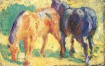 Franz Marc  - Bilder Gemälde - Kleines Pferdebild