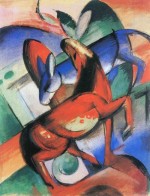 Franz Marc  - Peintures - Cheval et âne