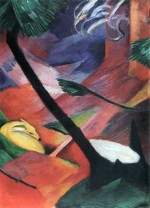 Franz Marc  - Bilder Gemälde - Rehe im Walde II