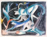 Franz Marc  - Bilder Gemälde - Spielende Affen