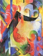 Franz Marc  - Bilder Gemälde - Zerbrochene Formen