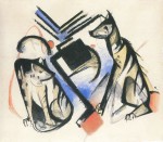 Franz Marc  - Peintures - Deux loups