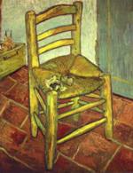 Vincent Willem van Gogh  - Peintures - La chaise de Vincent avec pipe