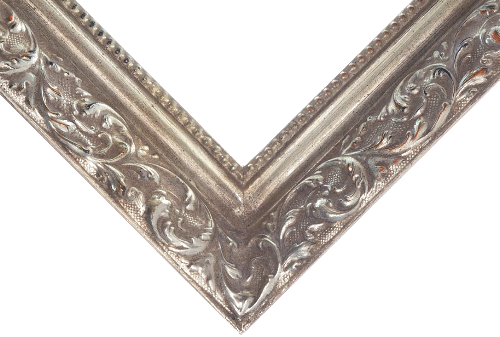 Bilderrahmen - Motiv Bilder Gemälde - Mozart silber 6 cm