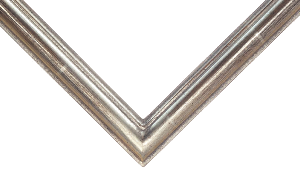 Bilderrahmen - Motiv Bilder Gemälde - Scala Weißgold 2,5 cm