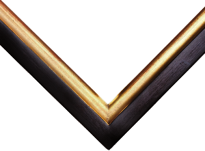 Bilderrahmen - Motiv Bilder Gemälde - Münster schwarz-gold 4,7 cm