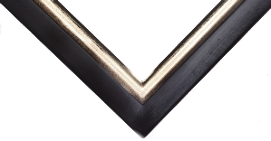 Bilderrahmen - Motiv Bilder Gemälde - Münster schwarz-silber 4,7 cm