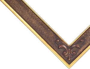 Bilderrahmen - Motiv Bilder Gemälde - Menzel altgold 4,9 cm