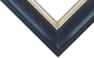 Bilderrahmen - Motiv Bilder Gemälde - Kirchner blau 7 cm