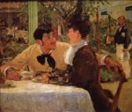 Edouard Manet - Bilder Gemälde - Im Pere Lathuille