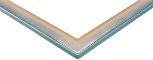 Bilderrahmen - Motiv Bilder Gemälde - Moldau türkis-silber 5 cm