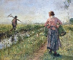 Fritz von Uhde - Bilder Gemälde - Am Morgen