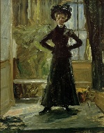 Bild:Bildnis der Tochter im schwarzen Kostüm