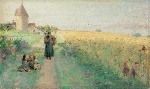 Fritz von Uhde - Bilder Gemälde - Der Spaziergang