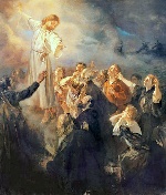 Fritz von Uhde - Bilder Gemälde - Die Himmelfahrt Christi