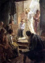 Fritz von Uhde - Bilder Gemälde - Die Predigt Christi