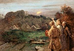 Fritz von Uhde  - Bilder Gemälde - Gang nach Emmaus