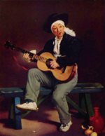 Edouard Manet  - Bilder Gemälde - Spanischer Sänger