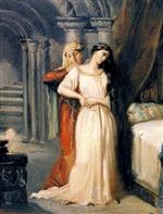 Theodore Chasseriau - Bilder Gemälde - Desdemona Retiring to her Bed