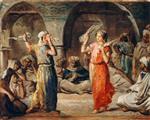 Theodore Chasseriau - Bilder Gemälde - Moroccan Dance with Handkerchiefs