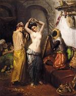 Theodore Chasseriau - Bilder Gemälde - Nude in a Harem