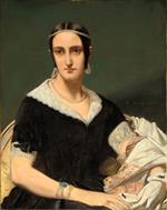 Theodore Chasseriau - Bilder Gemälde - Portrait einer jungen Frau mit Perlenkette