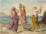 Theodore Chasseriau  - Bilder Gemälde - Three Tambourine Dancers