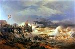 Andreas Achenbach  - paintings - Abfahrt eines Dampfers