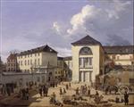 Andreas Achenbach - Bilder Gemälde - Die alte Akademie in Düsseldorf