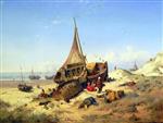 Andreas Achenbach  - paintings - Ebbe
