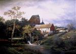 Andreas Achenbach  - Bilder Gemälde - Erftmühle