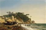 Andreas Achenbach  - Bilder Gemälde - Porto Venere am Ligurischen Meer