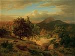 Andreas Achenbach  - Bilder Gemälde - Römische Landschaft