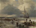 Andreas Achenbach  - Bilder Gemälde - Seascape