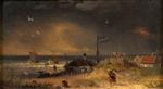 Andreas Achenbach  - Bilder Gemälde - Storm on the Dutch Coast