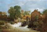 Andreas Achenbach  - Bilder Gemälde - Westfälische Mühle