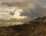 Oswald Achenbach  - Bilder Gemälde - Die Amalfi Küste