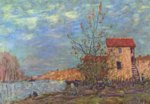 Alfred Sisley - Bilder Gemälde - Der Loing bei Moret