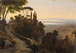 Oswald Achenbach  - Bilder Gemälde - Italienische Landschaft