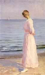 Michael Peter Ancher - Bilder Gemälde - Am Strand von Skagen