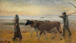 Michael Peter Ancher - Bilder Gemälde - Die Kühe von Reiter-Sören